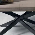 طاولة طعام قابلة للتمديد مصنوعة من خشب البلوط بطول 315 سم، صنعت في إيطاليا، أونسينو Viadurini