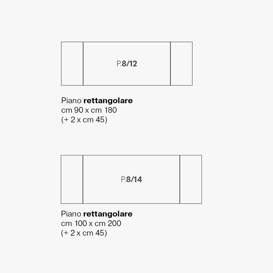 طاولة طعام قابلة للتمديد مصنوعة من المعدن والسيراميك الزجاجي، صنعت في إيطاليا - سيرس Viadurini