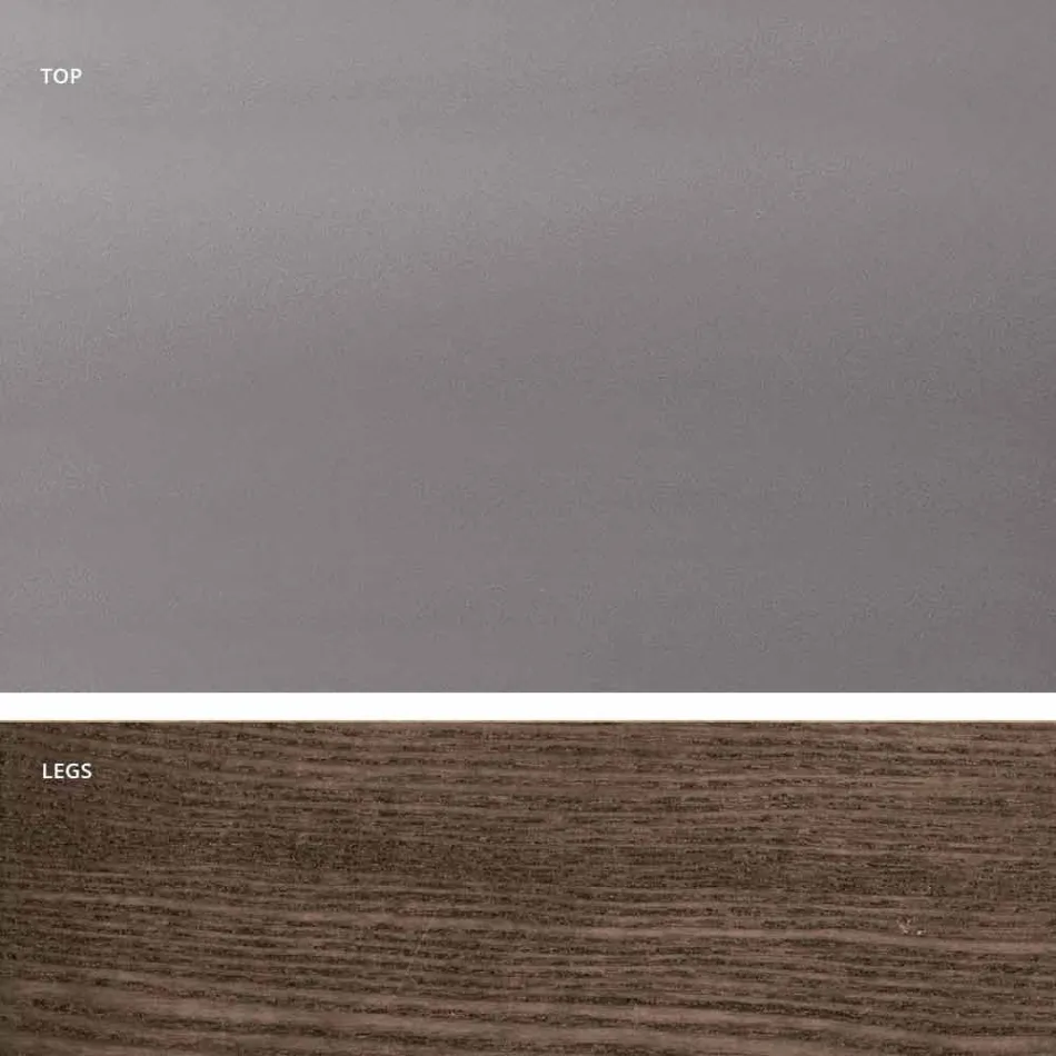 طاولة طعام ديميتري قابلة للتمدد مصنوعة من الزجاج المدخن في إيطاليا Viadurini