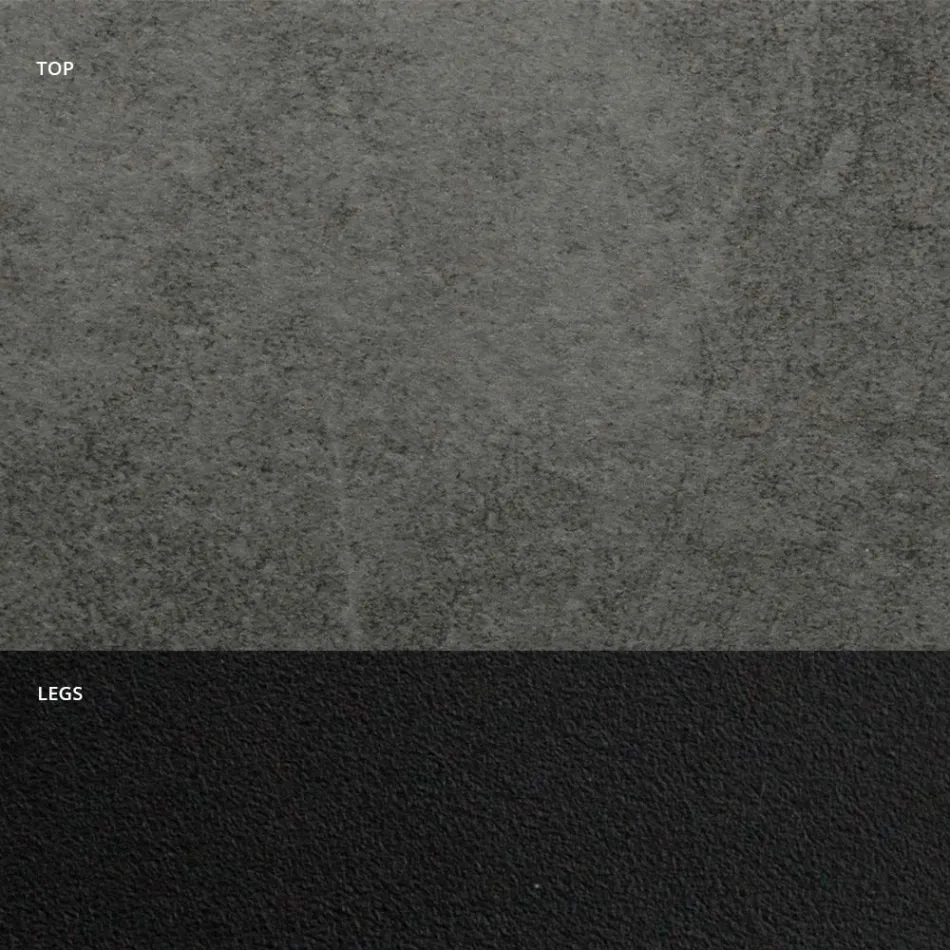 طاولة طعام بسطح أسطواني من صفائح HPL، صنع في إيطاليا - Grotta Viadurini