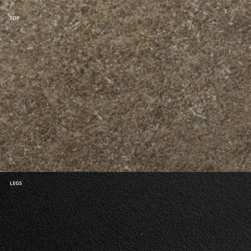 طاولة طعام بسطح أسطواني من صفائح HPL، صنع في إيطاليا - Grotta Viadurini