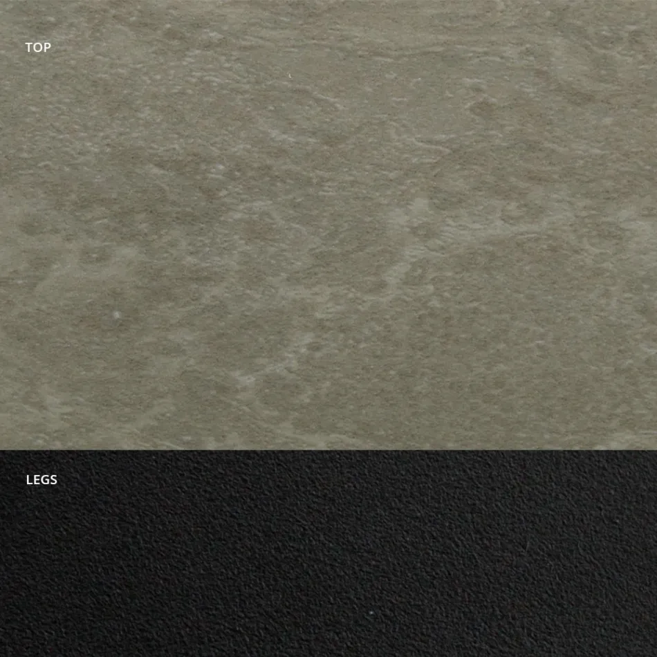 طاولة طعام بسطح أسطواني من صفائح HPL، صنع في إيطاليا - Grotta Viadurini