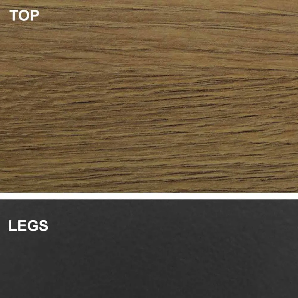 طاولة طعام بسطح أسطواني من صفائح HPL، مصنوعة في إيطاليا - سيتيميو Viadurini