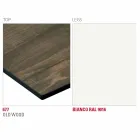 طاولة طعام بسطح Hpl وقاعدة معدنية، صنع في إيطاليا - أريستو Viadurini