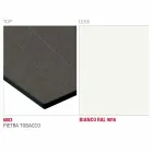 طاولة طعام بسطح Hpl وقاعدة معدنية، صنع في إيطاليا - أريستو Viadurini