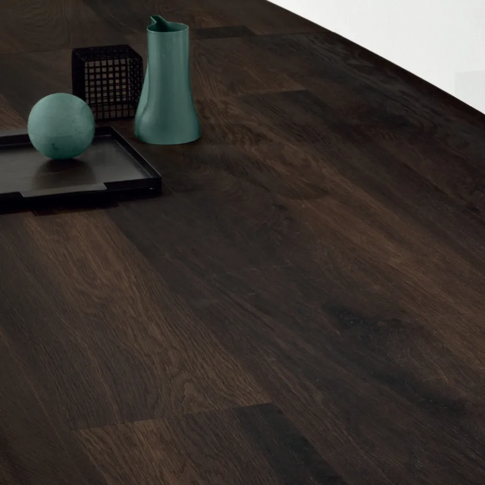 طاولة طعام بسطح من قشرة خشب البلوط، صنع في إيطاليا - أنتونينو Viadurini