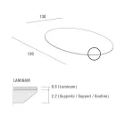 طاولة طعام بسطح دائري من اللامنيوم، صنع في إيطاليا - لينجوتو Viadurini