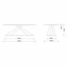 طاولة طعام بتصميم عصري مع سطح من خشب البلوط من إنتاج إليوت في إيطاليا Viadurini