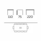 طاولة طعام بتصميم من الزجاج المدخن وخشب الرماد المدهون، صنع في إيطاليا - كروما Viadurini