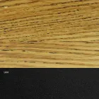 طاولة طعام مكسوة بقشرة خشبية وقاعدة فولاذية، صنع في إيطاليا - دالماتيان Viadurini