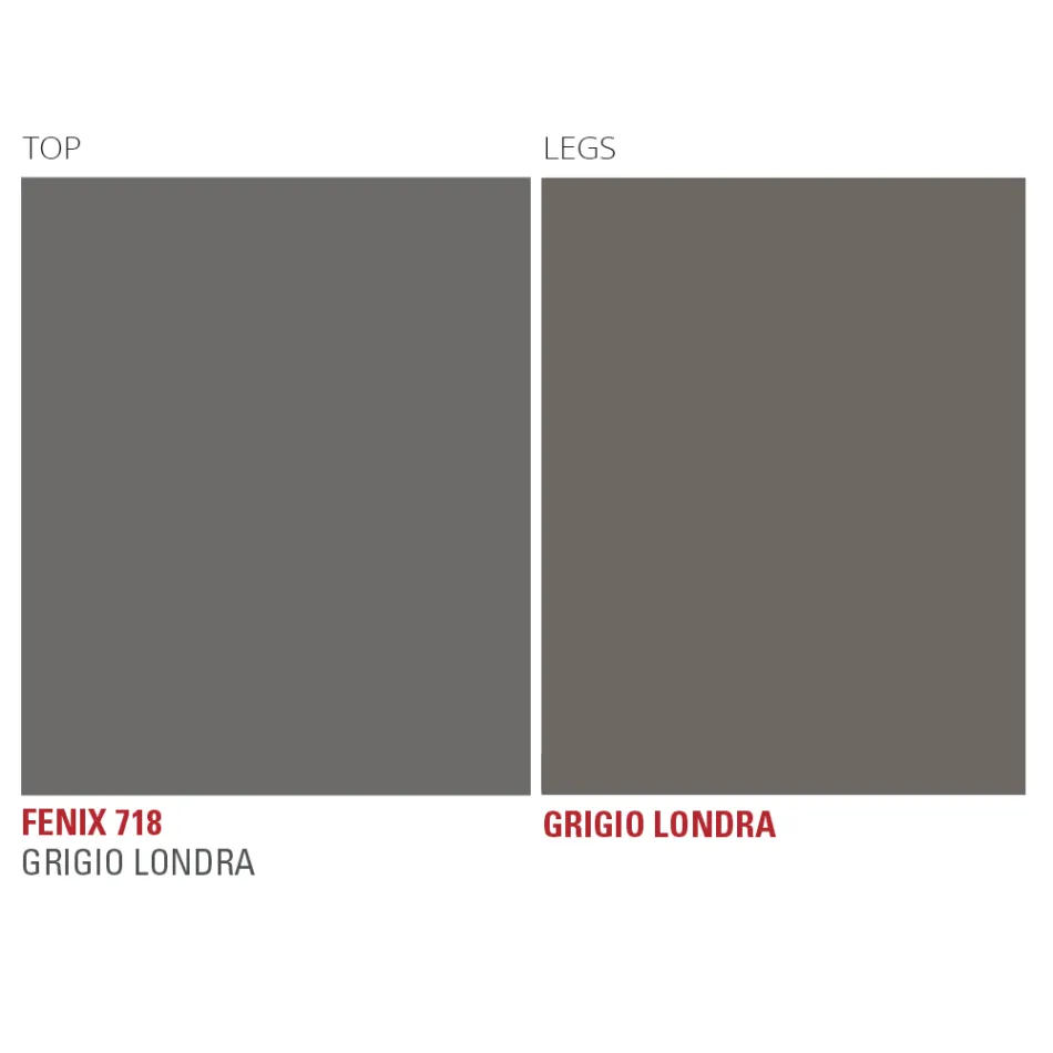 طاولة طعام مصنوعة من خشب فينيكس ومعدن مطلي، صنع في إيطاليا - دوتو Viadurini