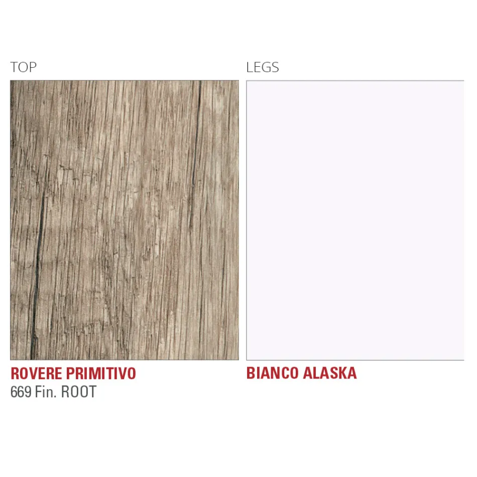 طاولة طعام Hpl بقاعدة معدنية، صنع في إيطاليا، ثمينة - كارلينو Viadurini