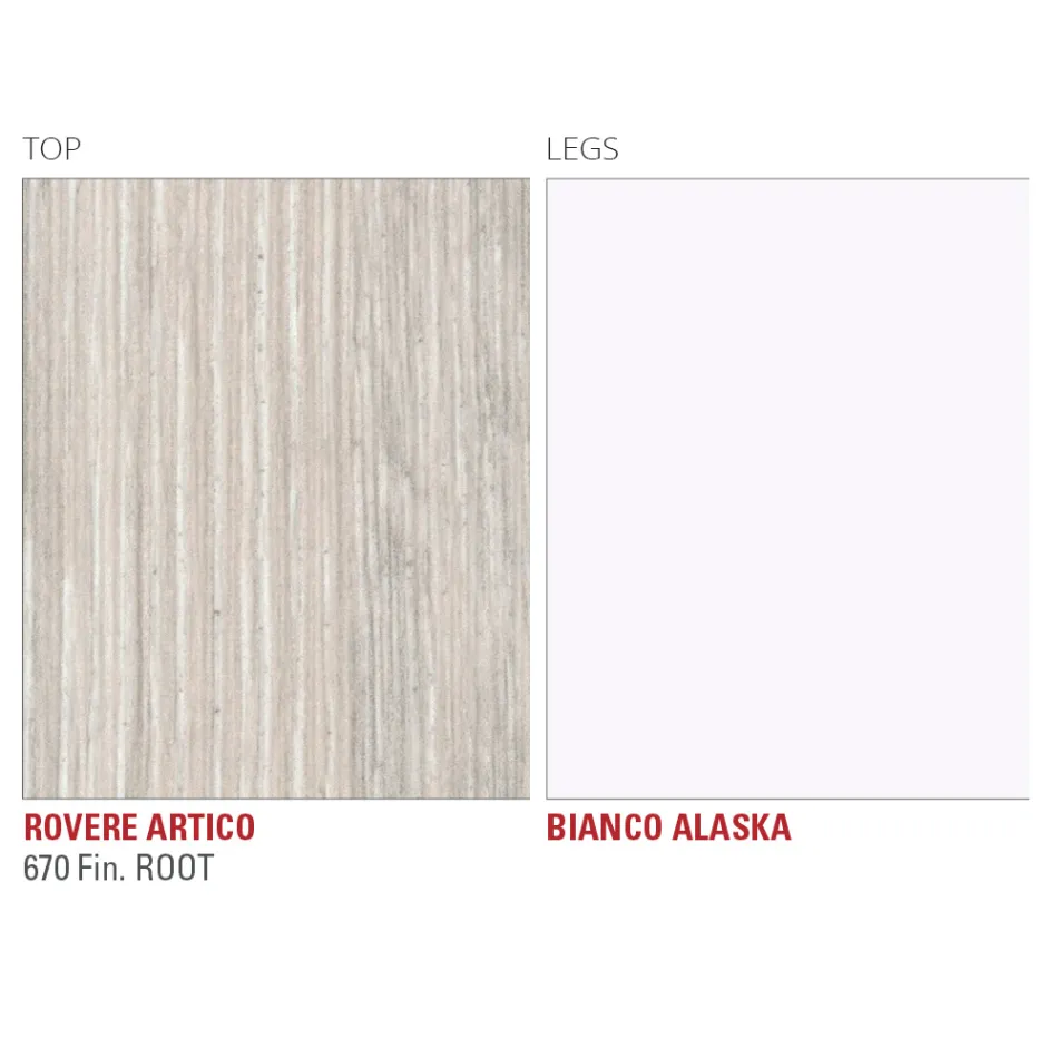 طاولة طعام Hpl بقاعدة معدنية، صنع في إيطاليا، ثمينة - كارلينو Viadurini