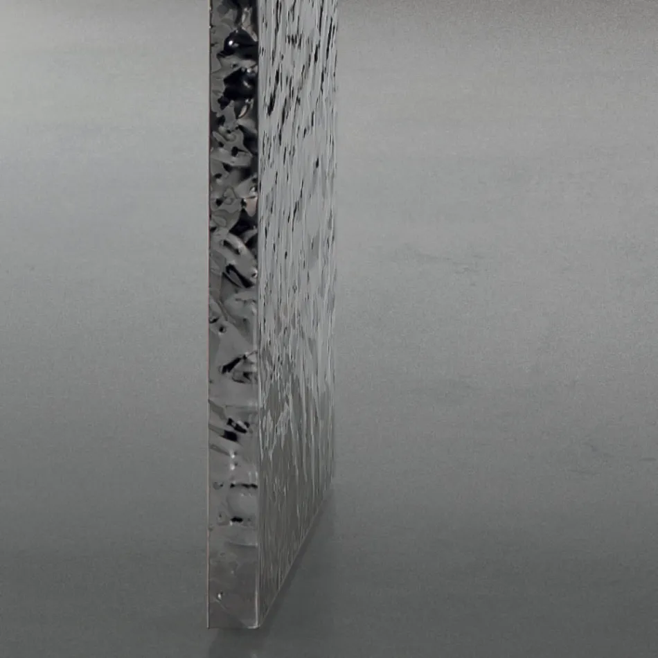 طاولة طعام من الخشب الصلب المطروق، مصنوعة في إيطاليا - سترابو Viadurini