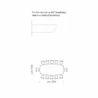 طاولة طعام من الرخام الفخم والفولاذ، مصنوعة في إيطاليا، عالية الجودة - إيزيلينو Viadurini