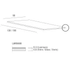 طاولة طعام من لامينام بهيكل من الألومنيوم، صنع في إيطاليا - بافاريا Viadurini