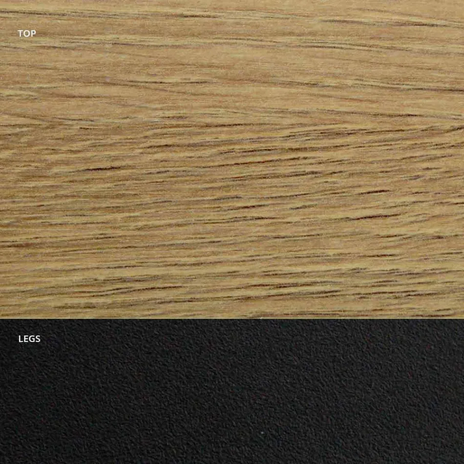 طاولة طعام مصنوعة من صفائح HPL وفولاذ عالي الجودة مصنوع في إيطاليا - دالماتيان Viadurini