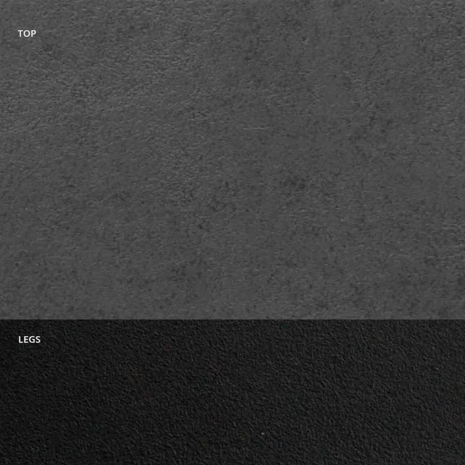 طاولة طعام مصنوعة من صفائح HPL وفولاذ عالي الجودة مصنوع في إيطاليا - دالماتيان Viadurini