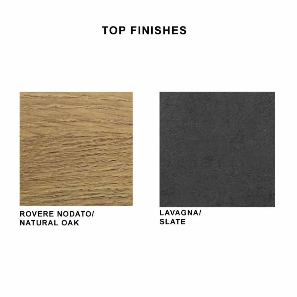 طاولة طعام من صفائح HPL وفولاذ إيطالي فاخر - سيتيميو Viadurini