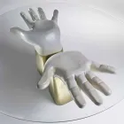 طاولة طعام خشبية ذات سطح زجاجي، صنع في إيطاليا، بارتولو Viadurini