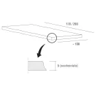 طاولة طعام من الخشب والألمنيوم، صنع في إيطاليا، ثمينة - لينجوتو Viadurini