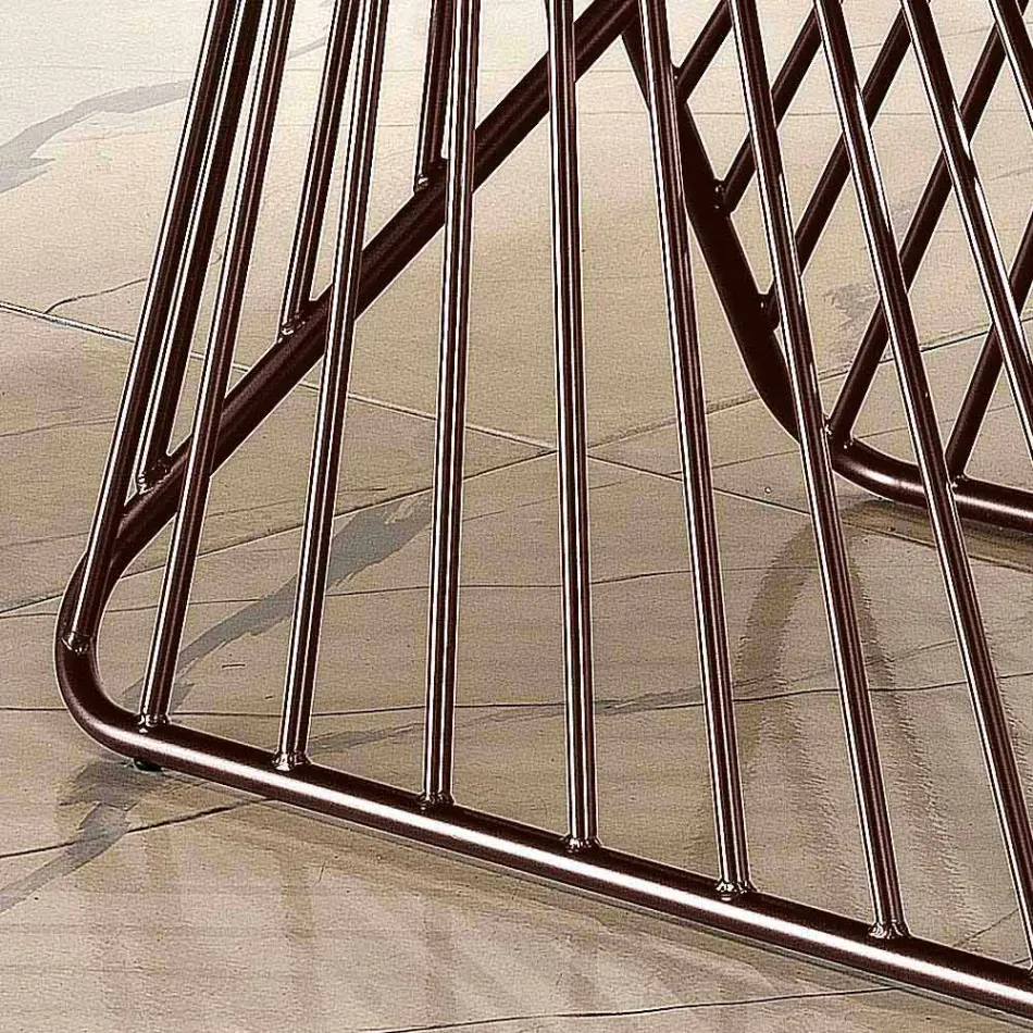 طاولة طعام من الخشب الصلب الحديث مصنوعة في إيطاليا، ميتيا Viadurini