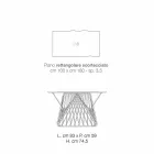 طاولة طعام من الخشب الصلب الحديث مصنوعة في إيطاليا، ميتيا Viadurini