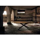 طاولة طعام حديثة من الخشب الصلب مصنوعة في إيطاليا أونسينو Viadurini