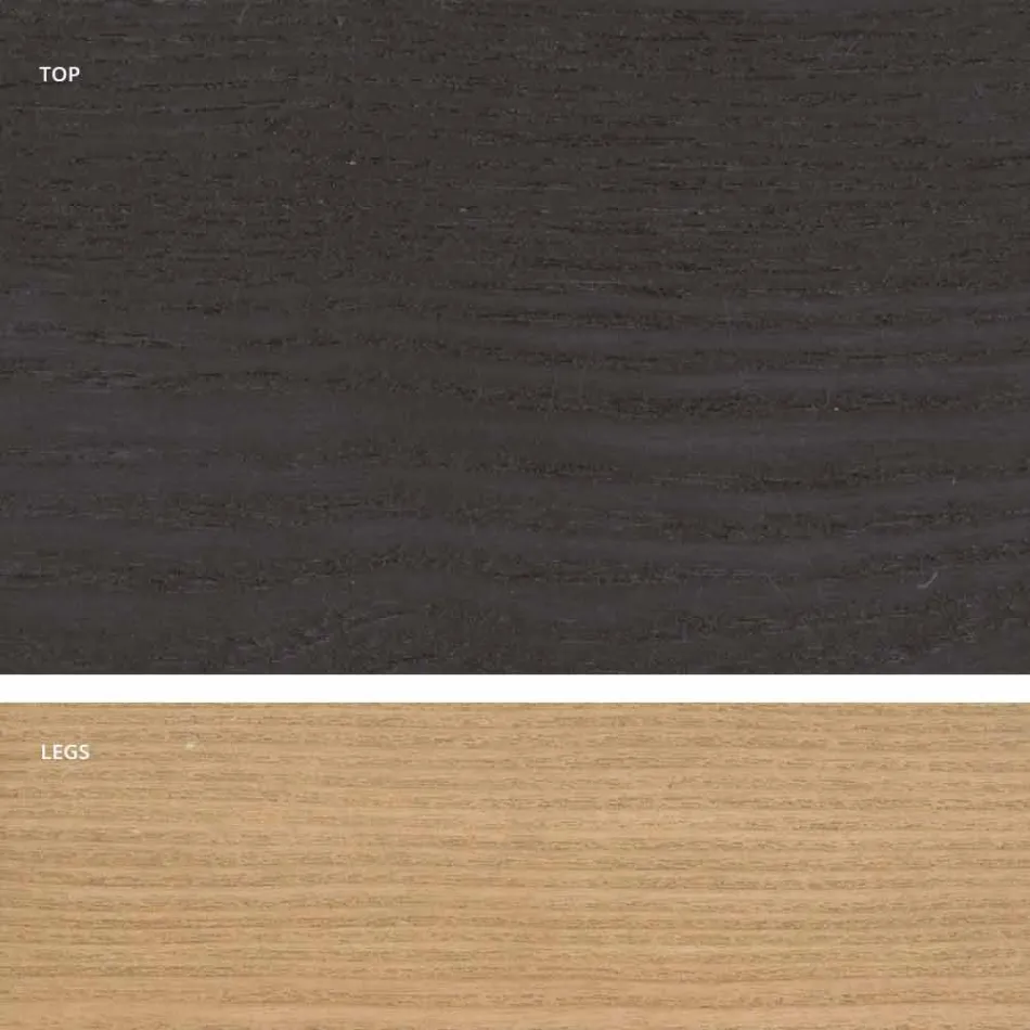 طاولة طعام خشبية بتصميم MDF، صنع في إيطاليا، إيجيستو Viadurini