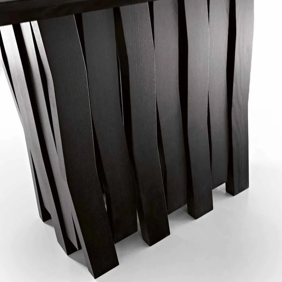 طاولة طعام خشبية بتصميم MDF، صنع في إيطاليا، إيجيستو Viadurini