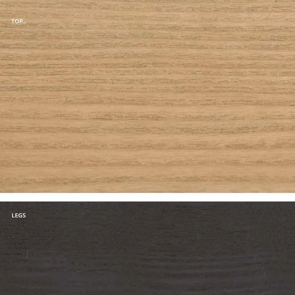 طاولة طعام خشبية بتصميم MDF، صنع في إيطاليا، إيجيستو Viadurini