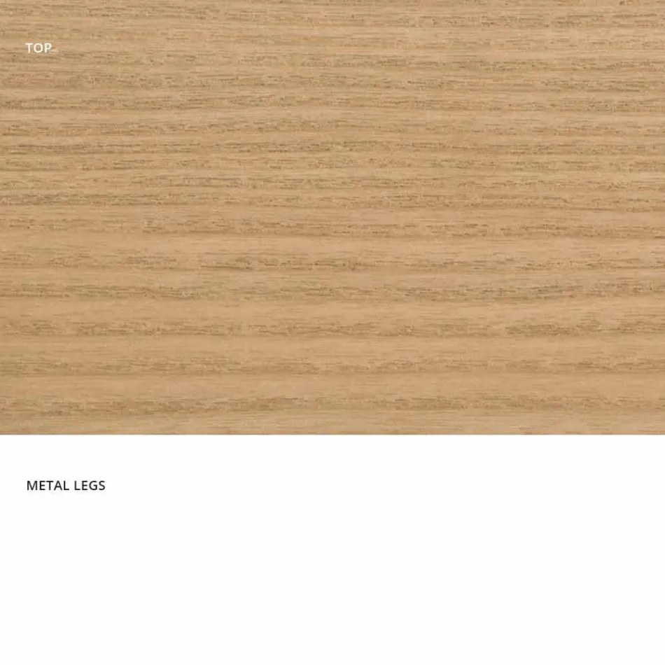 طاولة طعام مصنوعة من خشب MDF ومعادن حديثة، صنع في إيطاليا، ديونيجي Viadurini