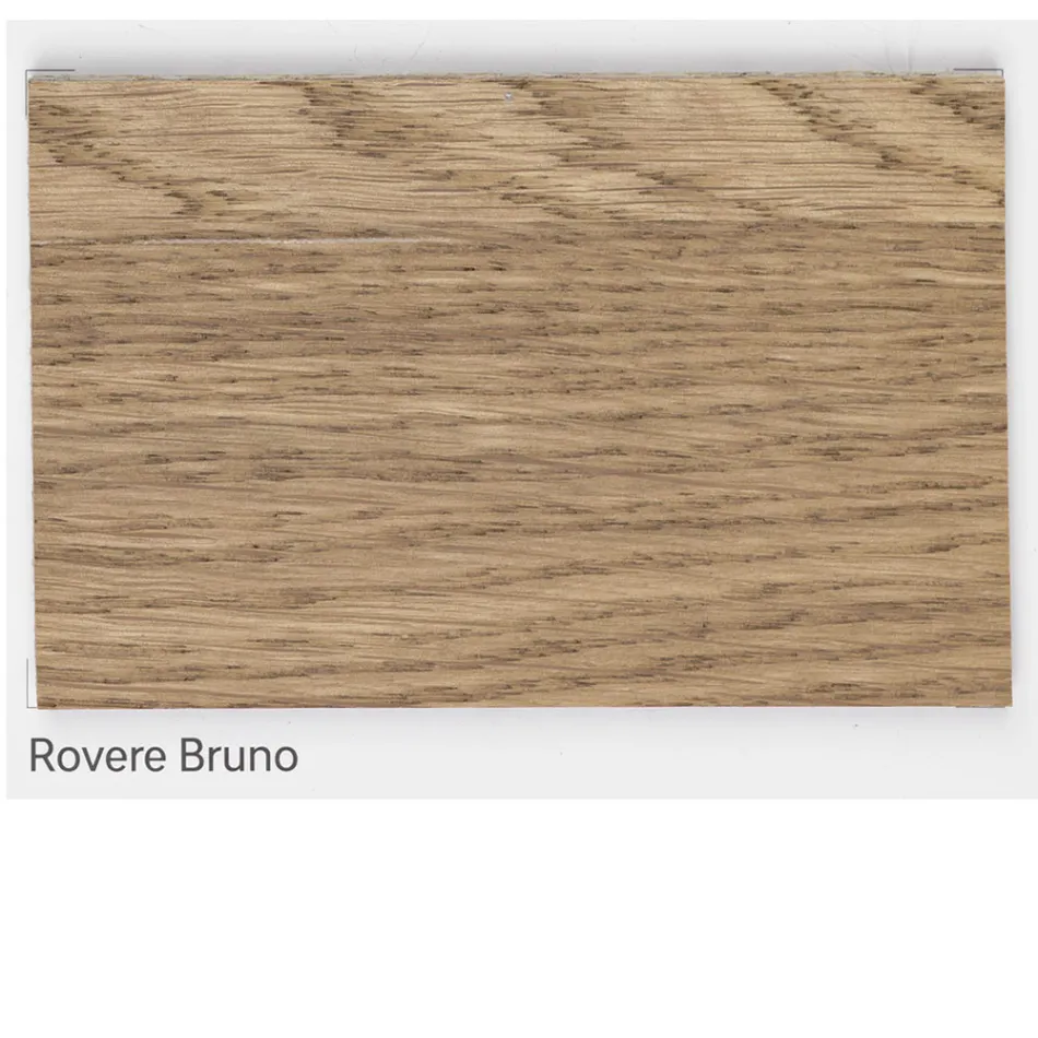 طاولة طعام من خشب البلوط والمعدن الرمادي الحديدي، صنع في إيطاليا - باتي Viadurini