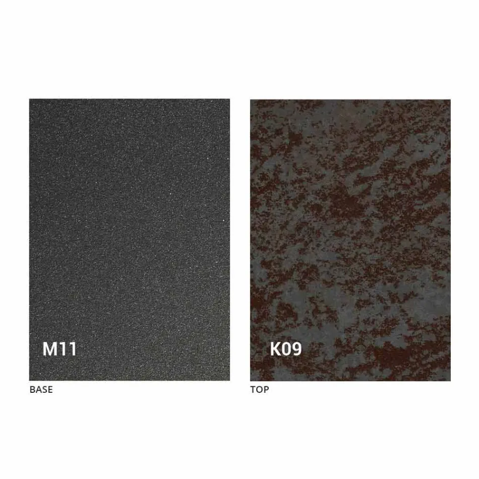 طاولة طعام معدنية وسطح سيراميكي بتصميم إيطالي - أناكوندا Viadurini