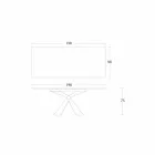 طاولة طعام معدنية وسطح سيراميكي بتصميم إيطالي - أناكوندا Viadurini