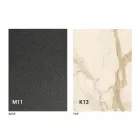 طاولة طعام معدنية وسطح سيراميكي بتصميم إيطالي - أناكوندا Viadurini