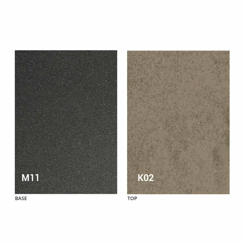 طاولة طعام معدنية وسطح سيراميكي بتصميم إيطالي - أناكوندا Viadurini