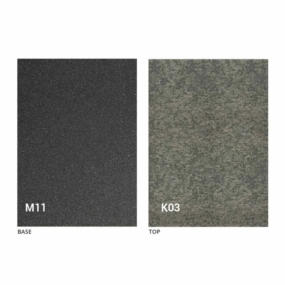 طاولة طعام معدنية وسطح سيراميكي بتصميم إيطالي - أناكوندا Viadurini