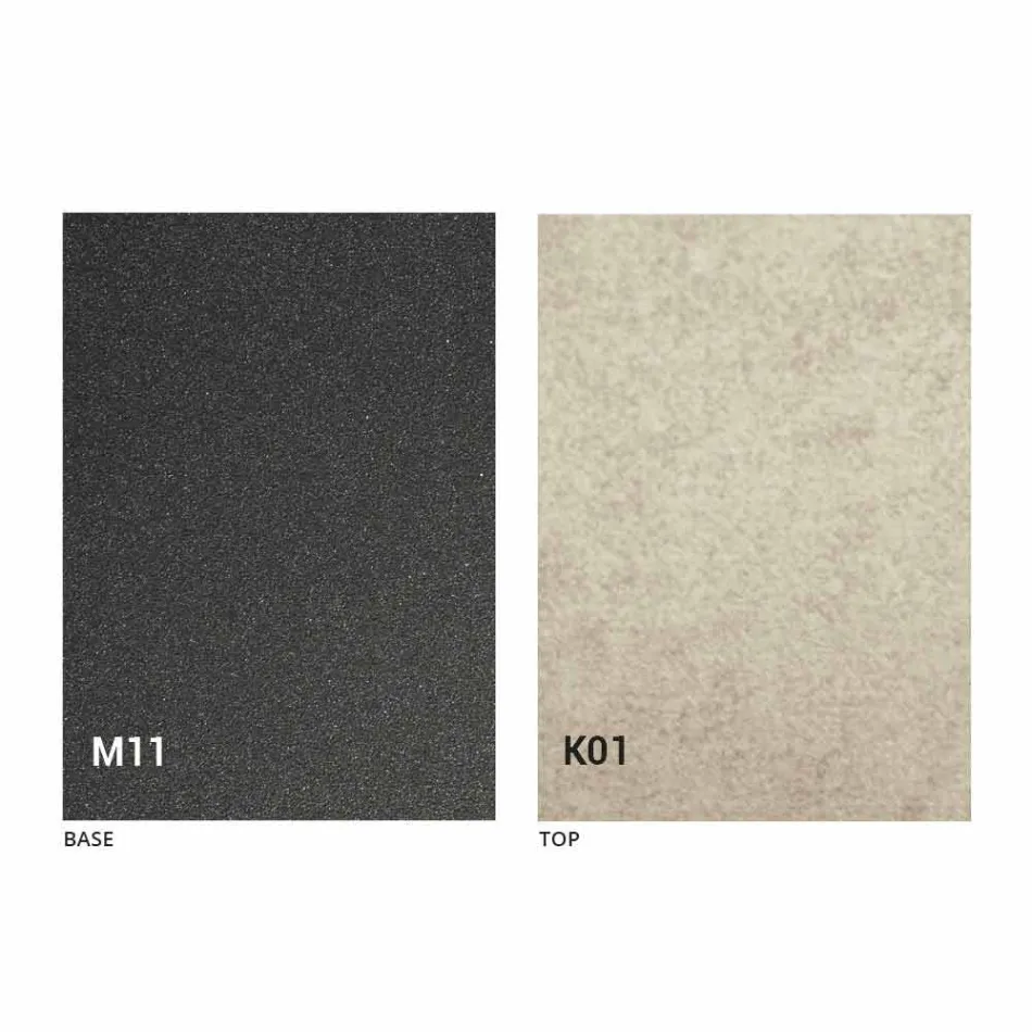 طاولة طعام معدنية وسطح سيراميكي بتصميم إيطالي - أناكوندا Viadurini