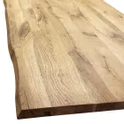 طاولة طعام من خشب البلوط المطلي والمعدن من ماسيلاتو، صنع في إيطاليا - رياض Viadurini