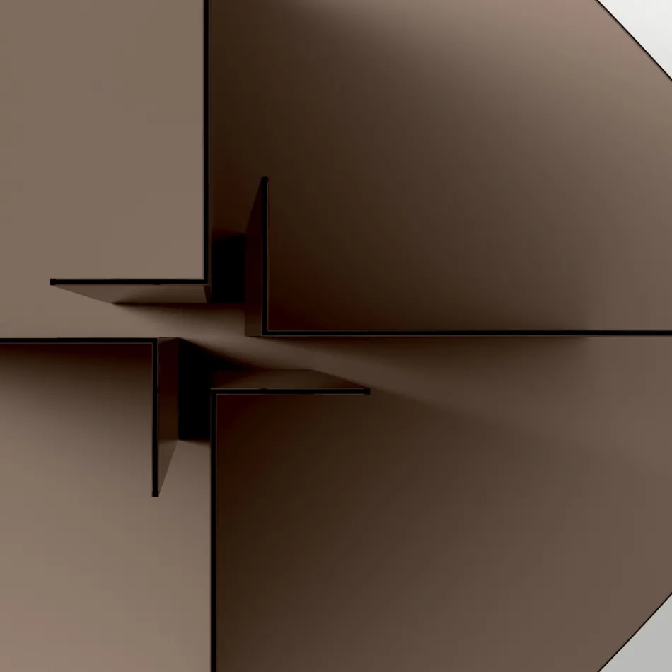 طاولة طعام زجاجية ذات سطح مستطيل، صنع في إيطاليا - تشارلز Viadurini