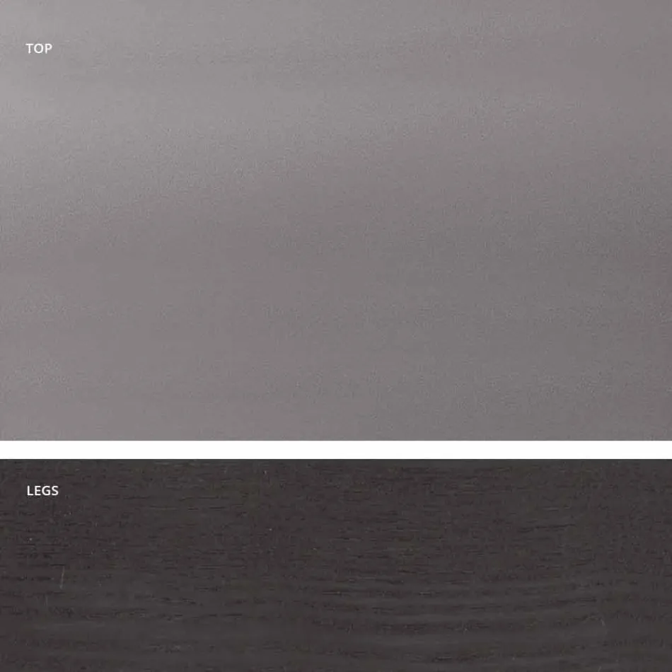 طاولة طعام من الزجاج والخشب الصلب مصنوعة في إيطاليا، إيجيستو Viadurini