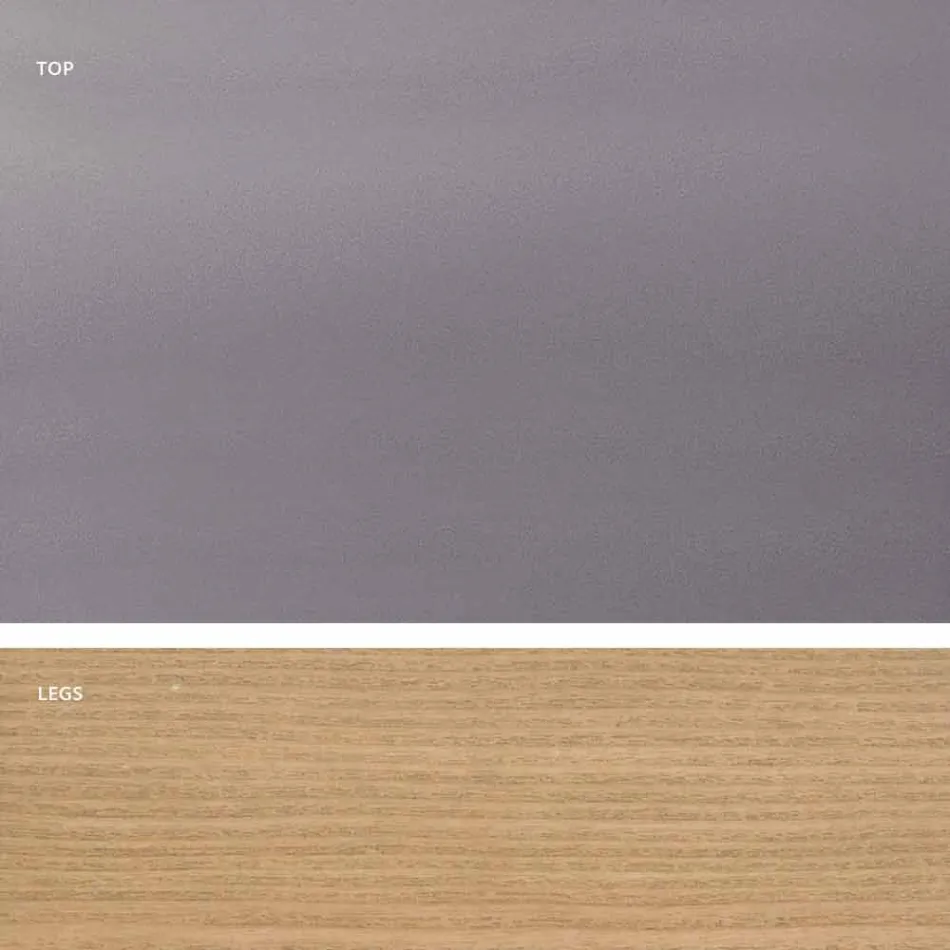 طاولة طعام من الزجاج والخشب الصلب مصنوعة في إيطاليا، إيجيستو Viadurini