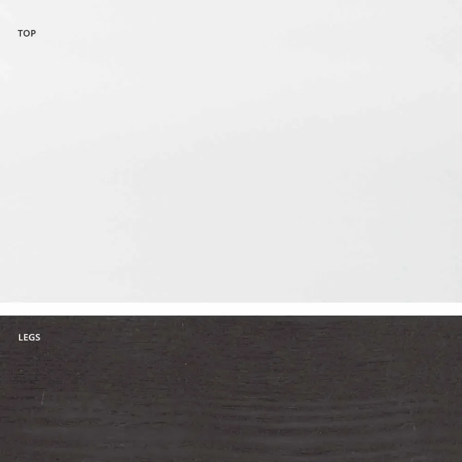 طاولة طعام من الزجاج والخشب الصلب مصنوعة في إيطاليا، إيجيستو Viadurini