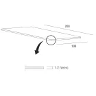 طاولة طعام فاخرة من الزجاج المقسّى والمعدن، صنع في إيطاليا - كارلينو Viadurini