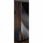 طاولة طعام عصرية من خشب الجريس والرماد، صنعت في إيطاليا - كروما Viadurini