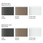 طاولة طعام بيضاوية بسطح وقاعدة زجاجية، صنع في إيطاليا - تيسيو Viadurini