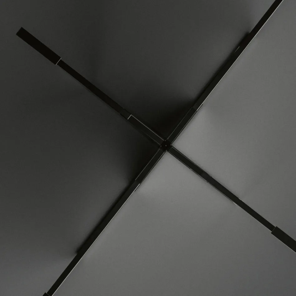 طاولة طعام بيضاوية بسطح وقاعدة زجاجية، صنع في إيطاليا - تيسيو Viadurini