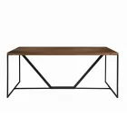 سطح طاولة طعام من الخشب الصلب، صنع في إيطاليا - أديليو Viadurini