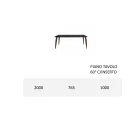 سطح طاولة طعام من خشب إم دي إف مع ملحق علوي، صنع في إيطاليا - أبيسو Viadurini